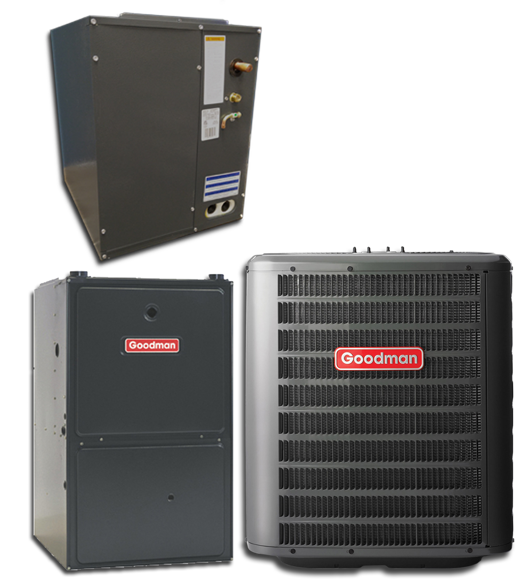 123146 | 4 Ton Goodman 14.3 SEER2 96% AFUE 100K BTU Single