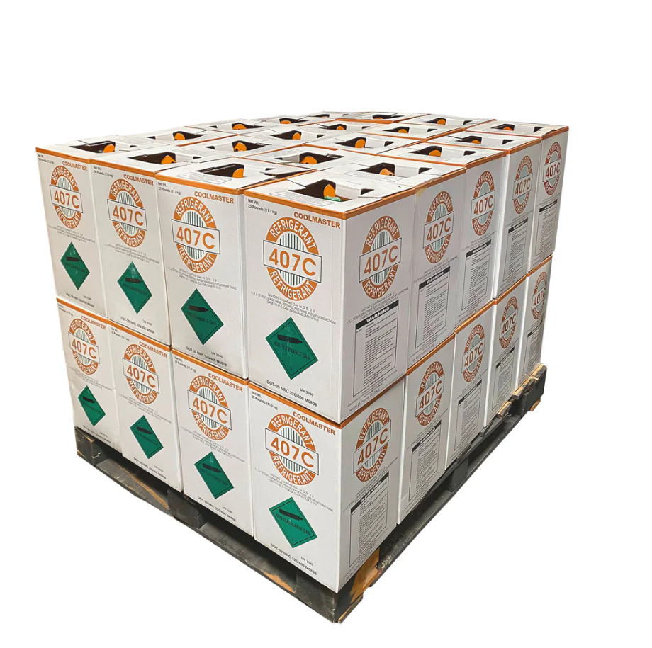 37323 | Pallet of 40 jugs R407C 25 pound jug new factory