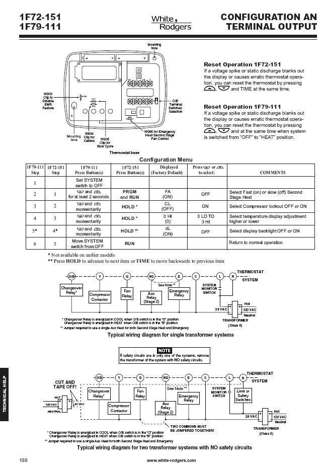 White Rogers Thermostat Wiring Diagram from www.budgetheating.com