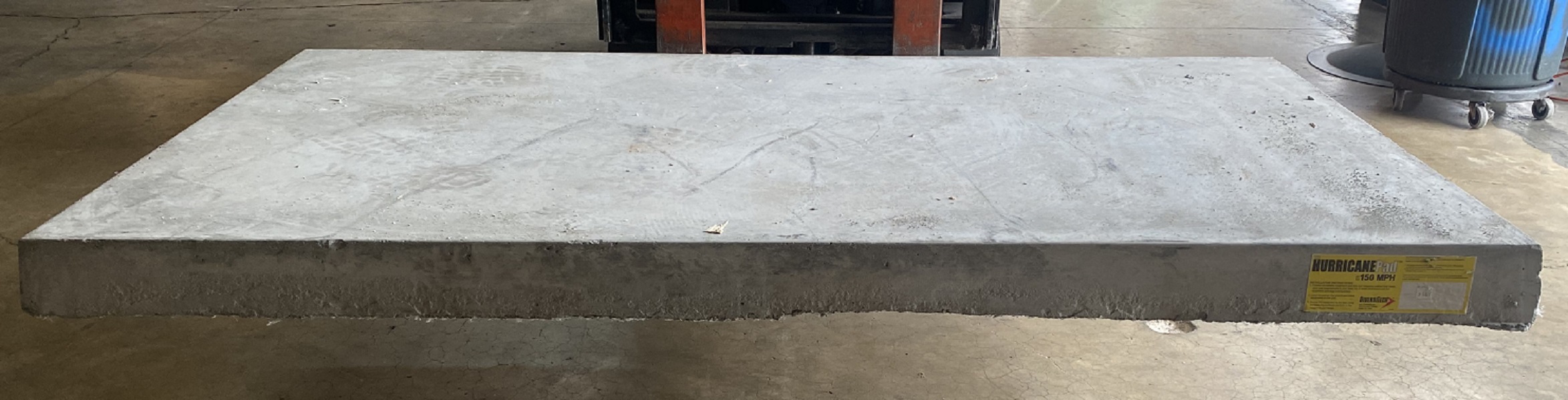 38x72 Cladlite Concrete Hurricane Condenser Pad (T)