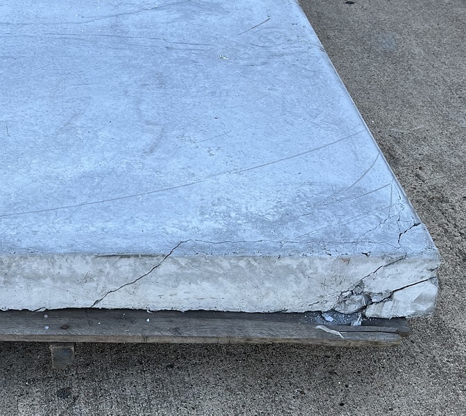 38x72 Cladlite Concrete Hurricane Condenser Pad (T) - 11485