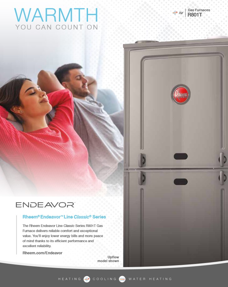 5 Ton Rheem 13.8 SEER2 125K BTU System RA14AZ60AJ1N, RCFZ6024STANM, R801T1255A24UHS - 12817