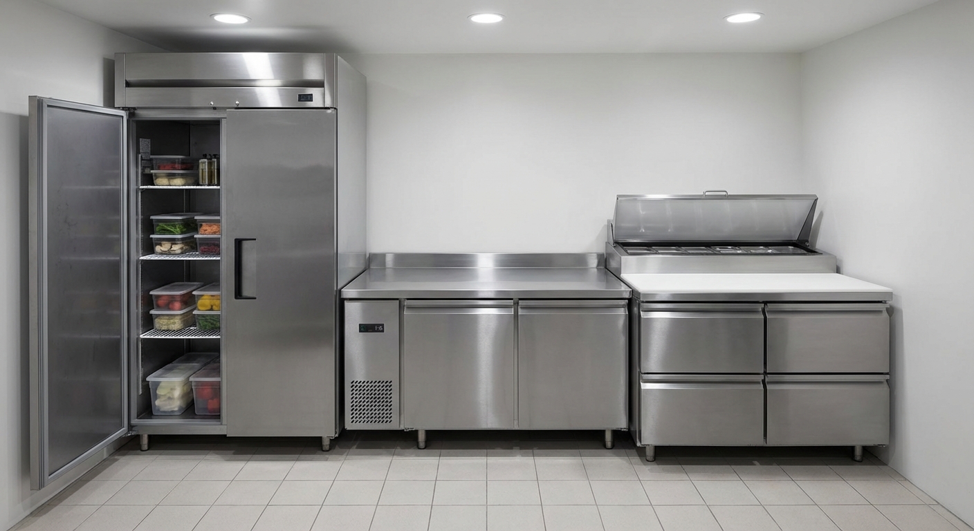 Category comparison: reach-in vs undercounter vs prep table