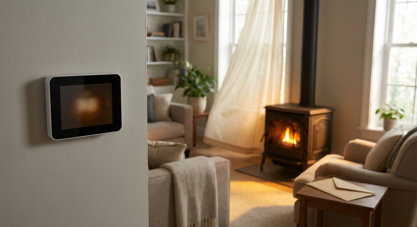 Efficiency & costs: thermostat and cozy room heat