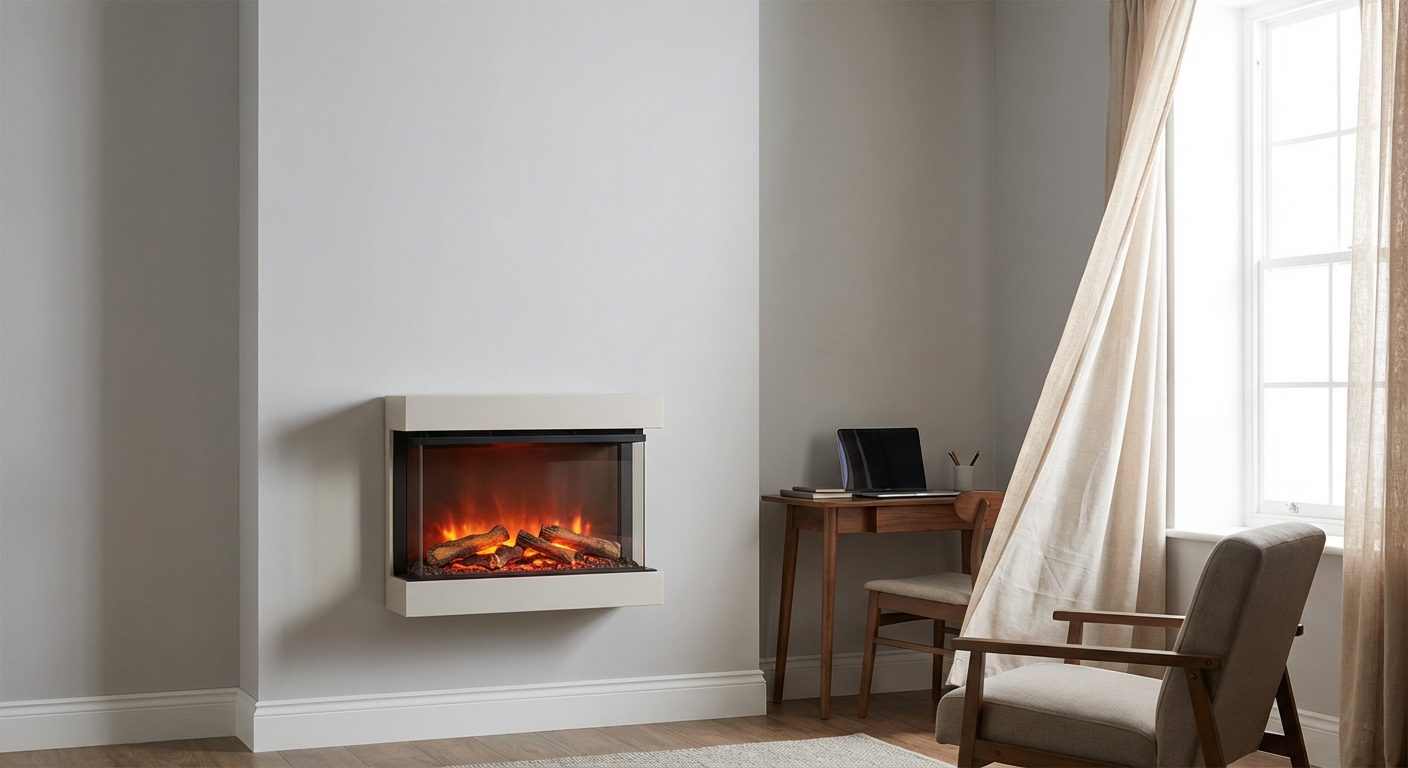 Sizing concept: room with fireplace and airflow