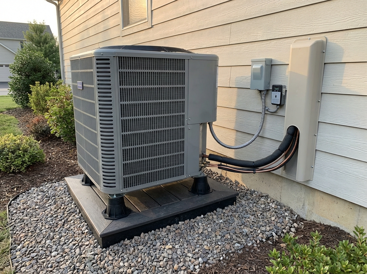 Complete condenser install with key accessories