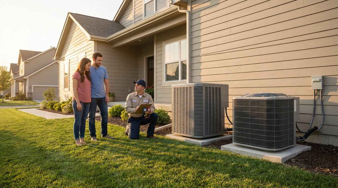 Modern HVAC comparison in a home