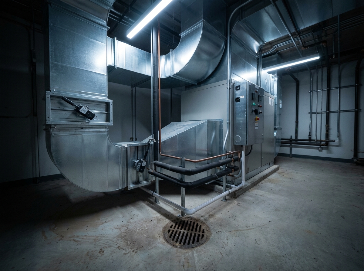 HVAC integration with ducted dehumidification