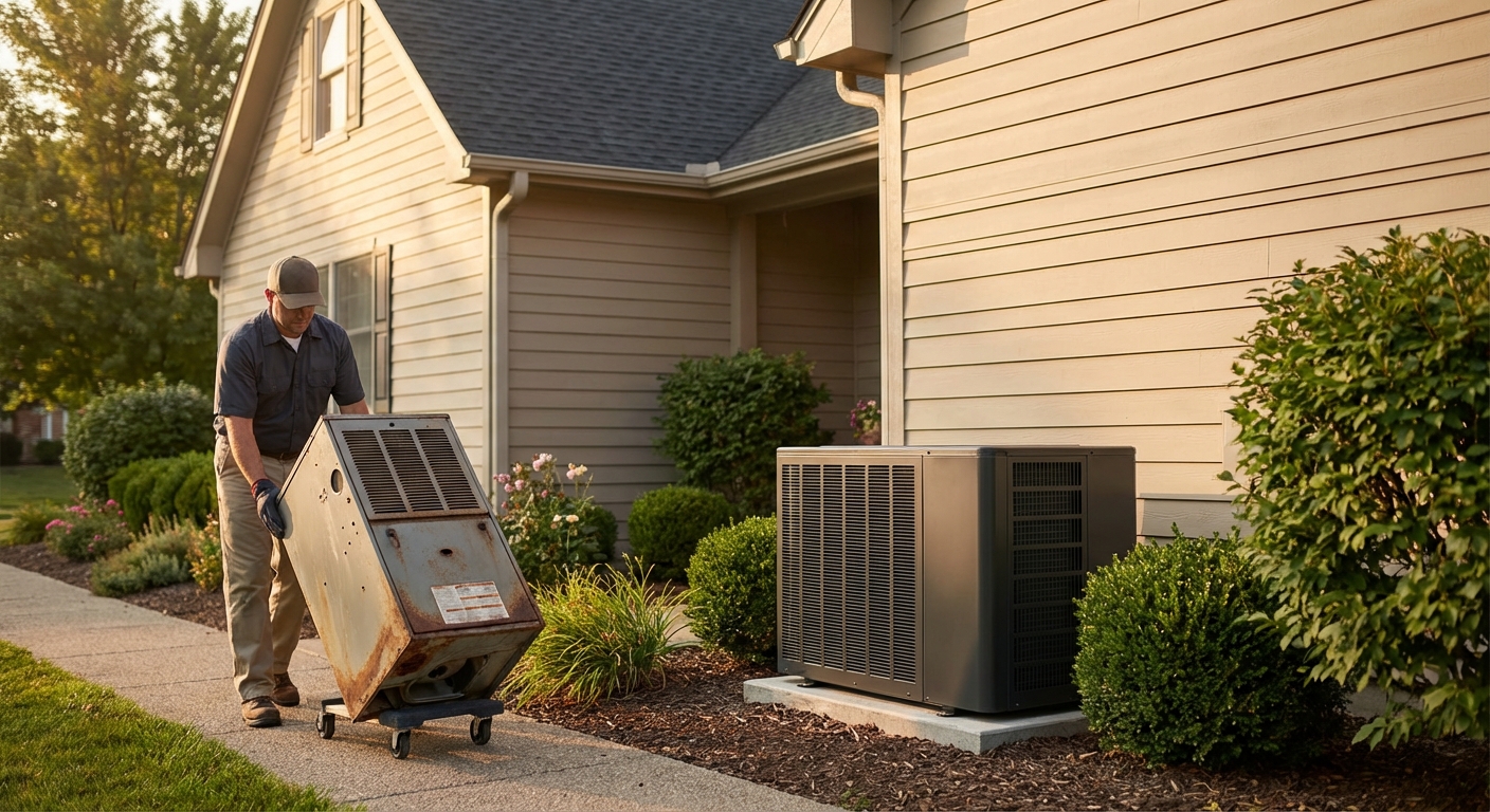 Heat pump upgrade at home
