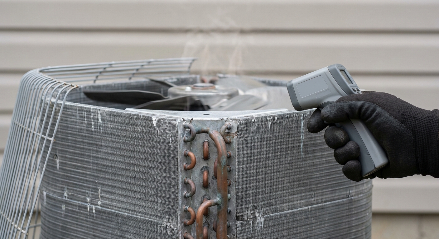 How the condenser rejects heat