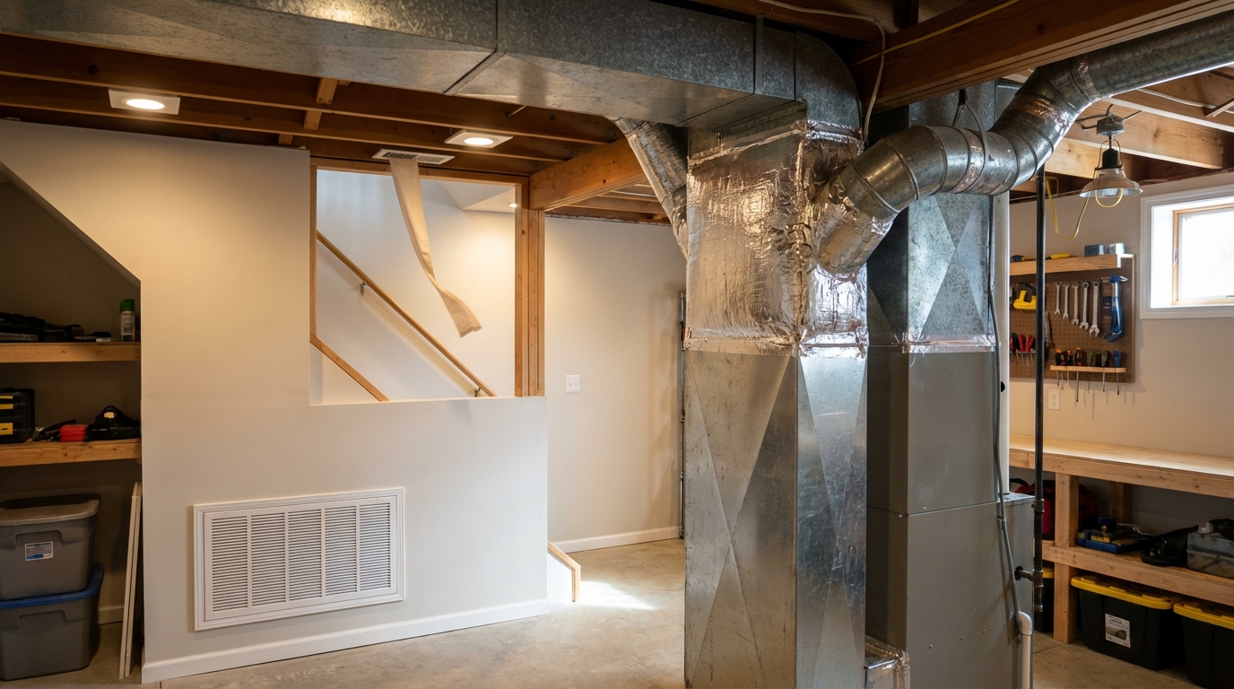Airflow through ducts (home context)