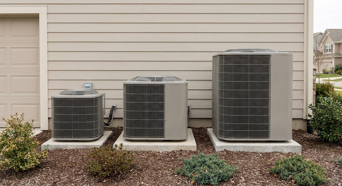 Sizing concept: different outdoor unit capacities