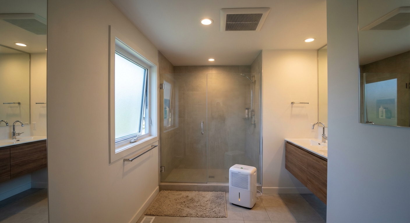 When a dehumidifier isn’t enough: ventilation + moisture source