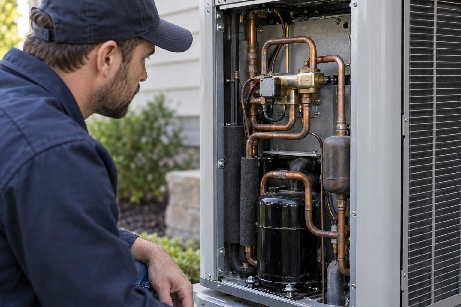 Inspecting the heat pump reversing valve