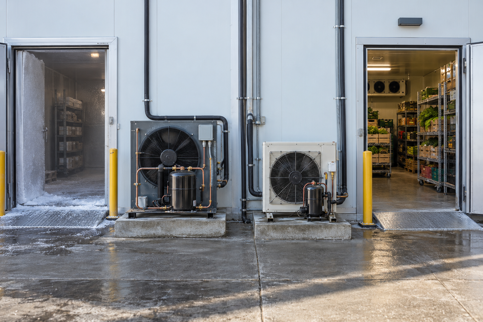 Freezer and cooler condensing units