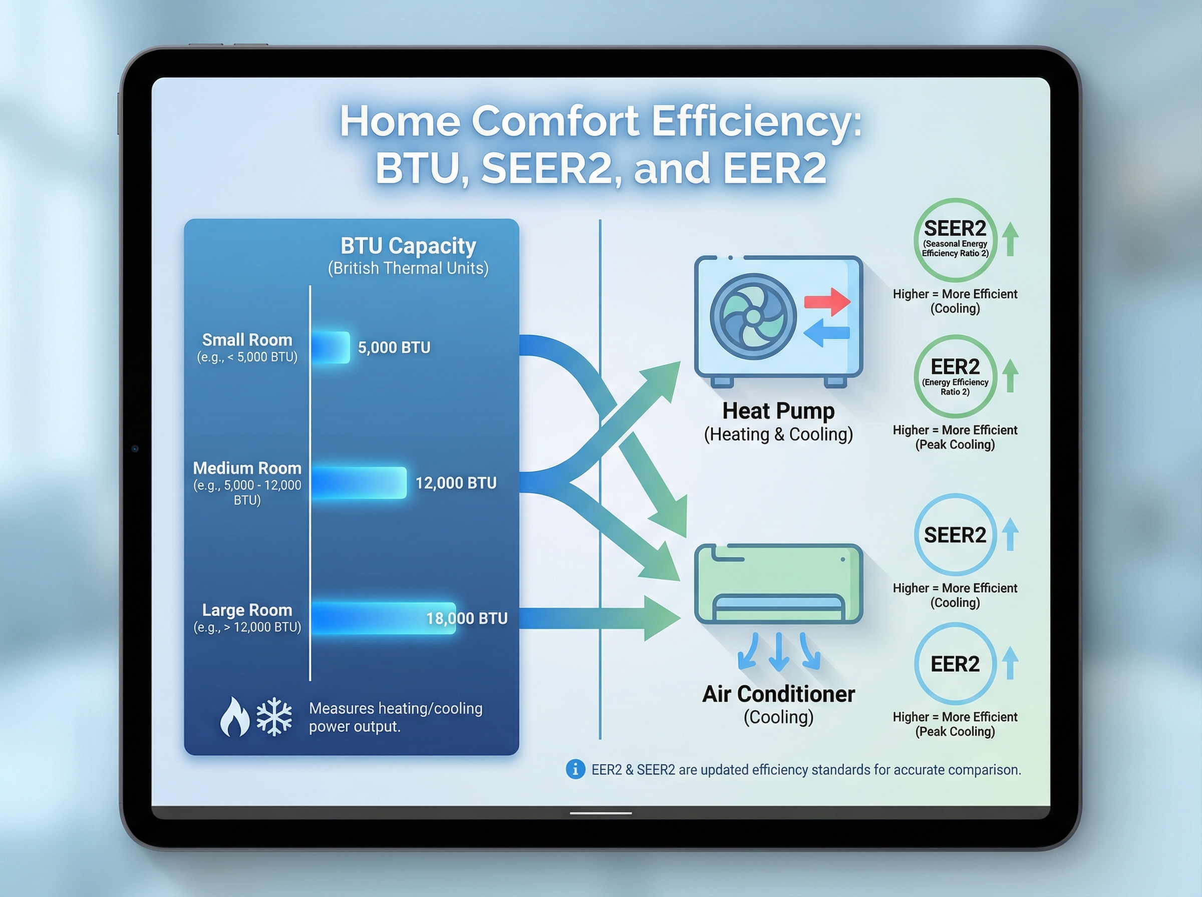 A visual representation of a British Thermal Unit (BTU) meter, prominently displaying the measurement scale along with a wate