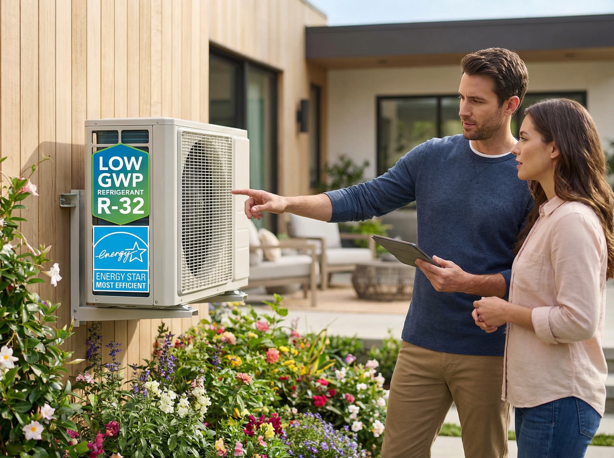 A detailed checklist on a clipboard that outlines the key considerations for replacing an old AC system in 2026