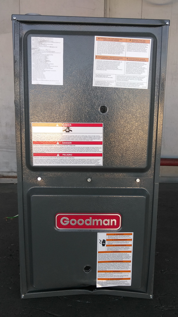 Goodman 2 Ton 16 SEER 96% AFUE 60K BTU DOWN FLOW System GSX160241A (2419), GCVC960603BN (1677), CAPF3636B6 (7859), TX2N4