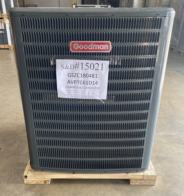 4 Ton Goodman 18 SEER Two Stage Heat Pump System GSZC180481, AVPTC61D14 (2520)(T)