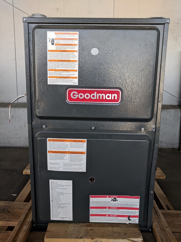 3 Ton Goodman 14.5 SEER 96% AFUE 100K BTU System GSX140361, GMVC961005CN (3353), CASED COIL, TXV