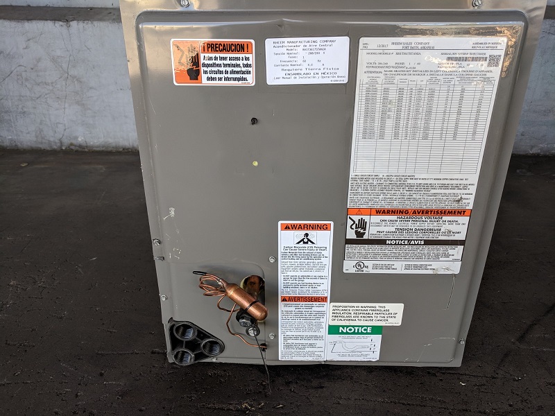 3 Ton Rheem High Efficiency Air Handler, RH1T3617STANJA (4456)
