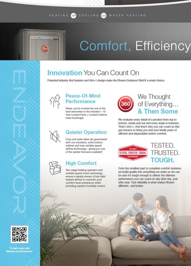 1.5 Ton Rheem 14.3 SEER2 50K BTU System RA14AZ18AJ1N, RCFZ2414STAAM, R801V0503A14UHS