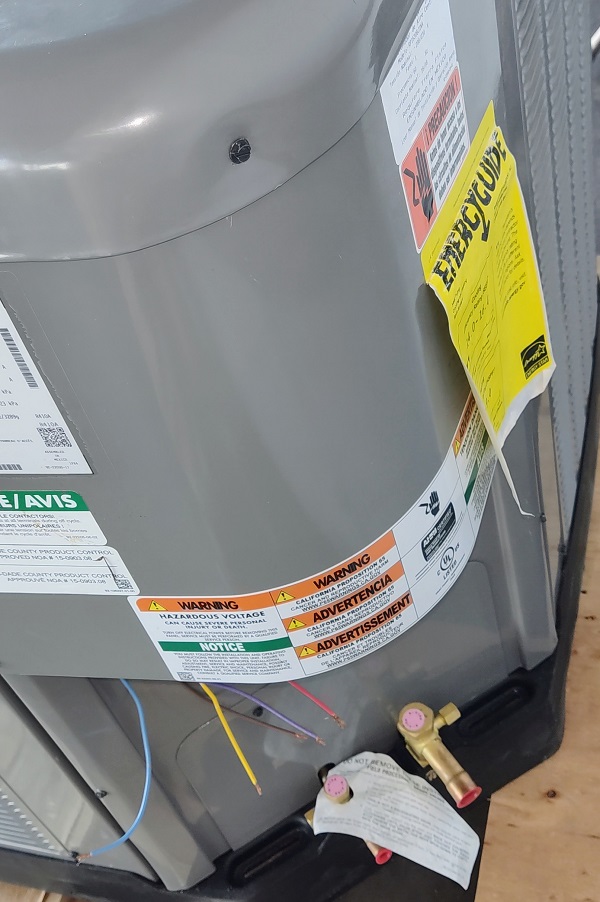 2.5 Ton Rheem 15.5 SEER Heat Pump System RP1530BJ1NA (4174), RH1T3617STANJA (F)