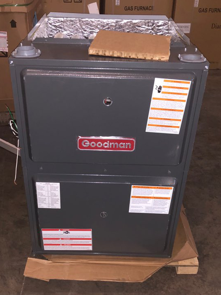 4 Ton Goodman 14.5 SEER 96% AFUE 120K BTU System GSX140481, GMVC961205DN (4786), C*PF4860D6, TX5N4 (T)