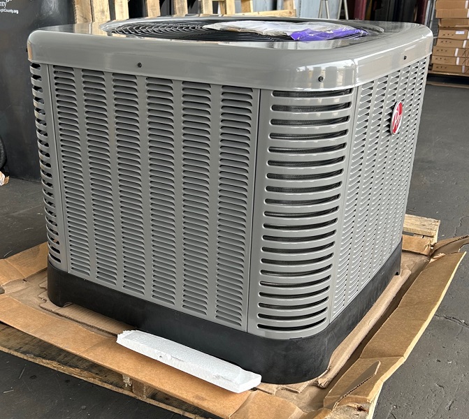 2 Ton Rheem 14.3 SEER2 Two Stage Heat Pump Condenser RP14AZ24AJ2NA (0509)(F)