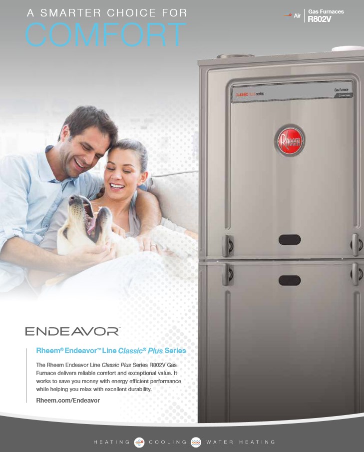 Rheem 80% Two Stage Variable Speed 75K BTU Gas Furnace, R802V0755A21UHS (T)