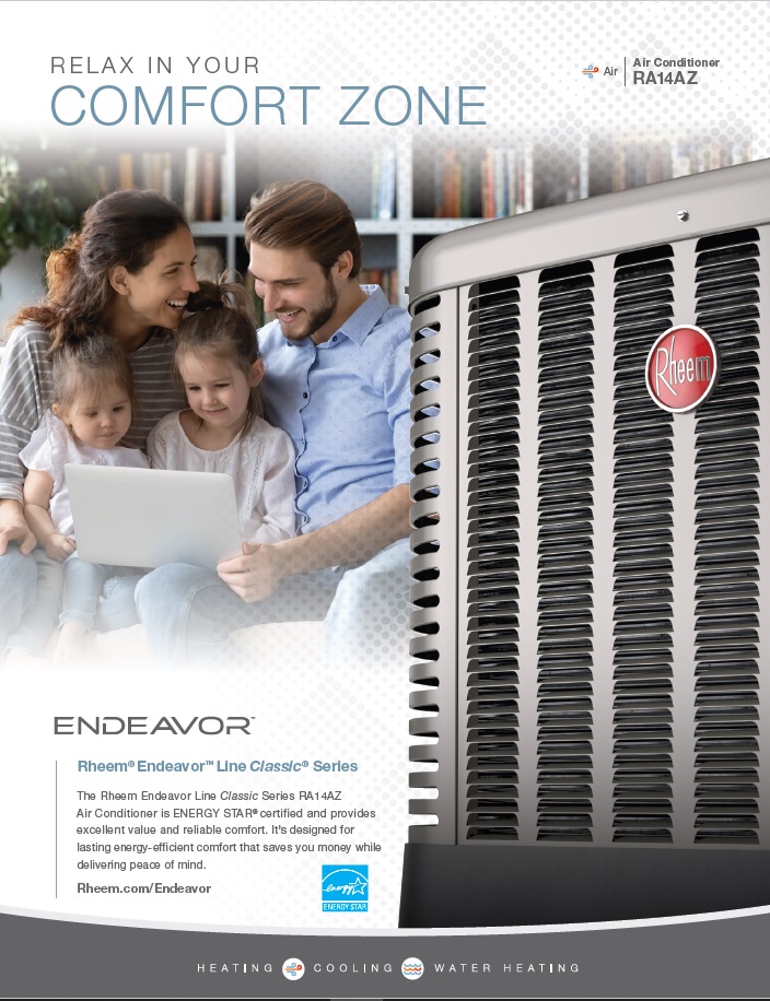 2.5 Ton Rheem 14.3 SEER2 Dual Fuel Heat Pump 75K BTU System RP14AZ30AJ2N, RCFZ3617STANM, R801V0754A17UHS