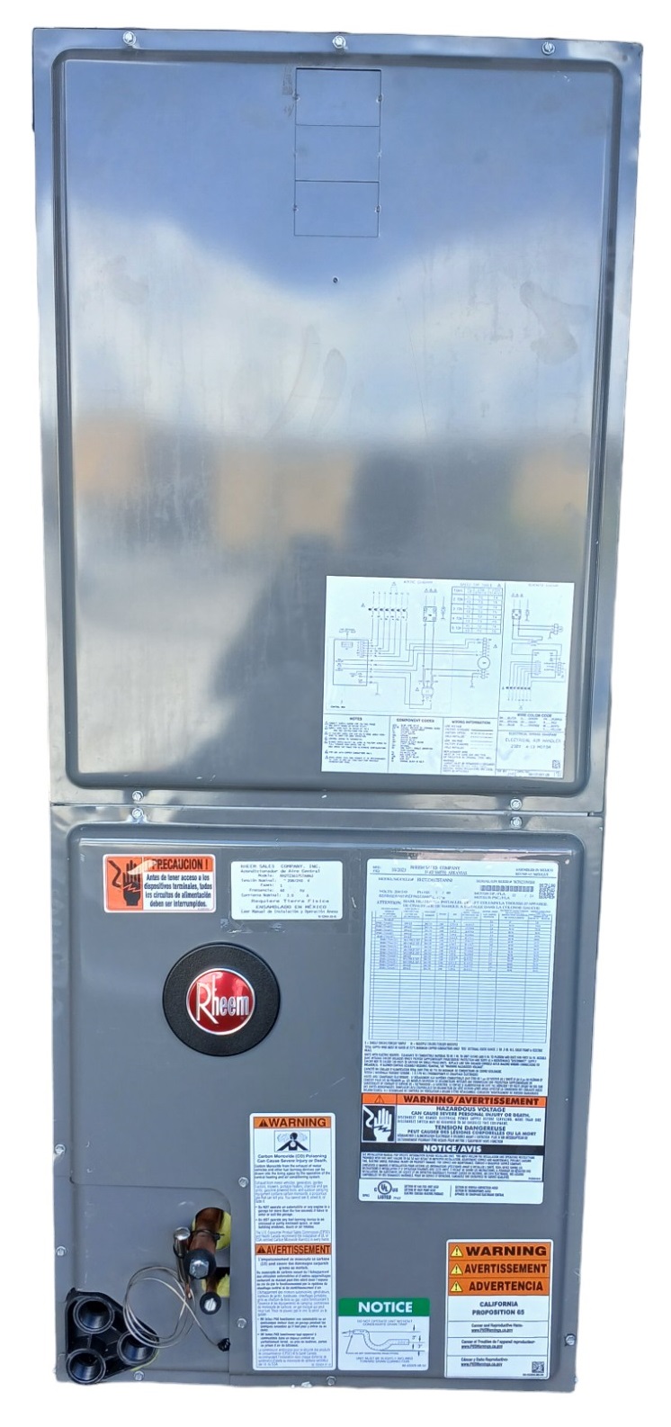 2.5 Ton Rheem 15.2 SEER2 Central System RA14AZ30AJ1N, RH2TZ3617STANNJ (9384)(F)