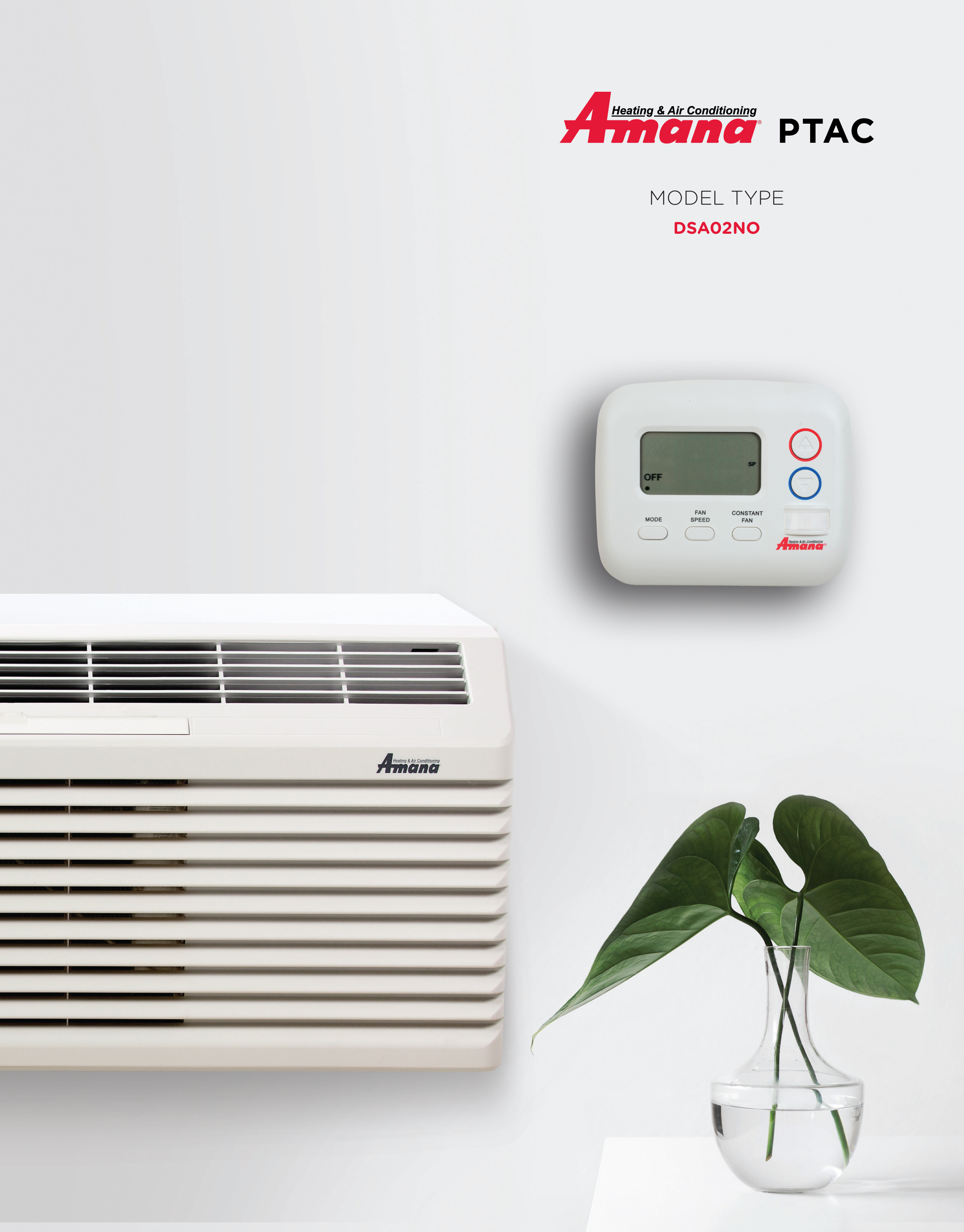 Amana PTAC 2H/1C Wireless Thermostat, DSA02NO