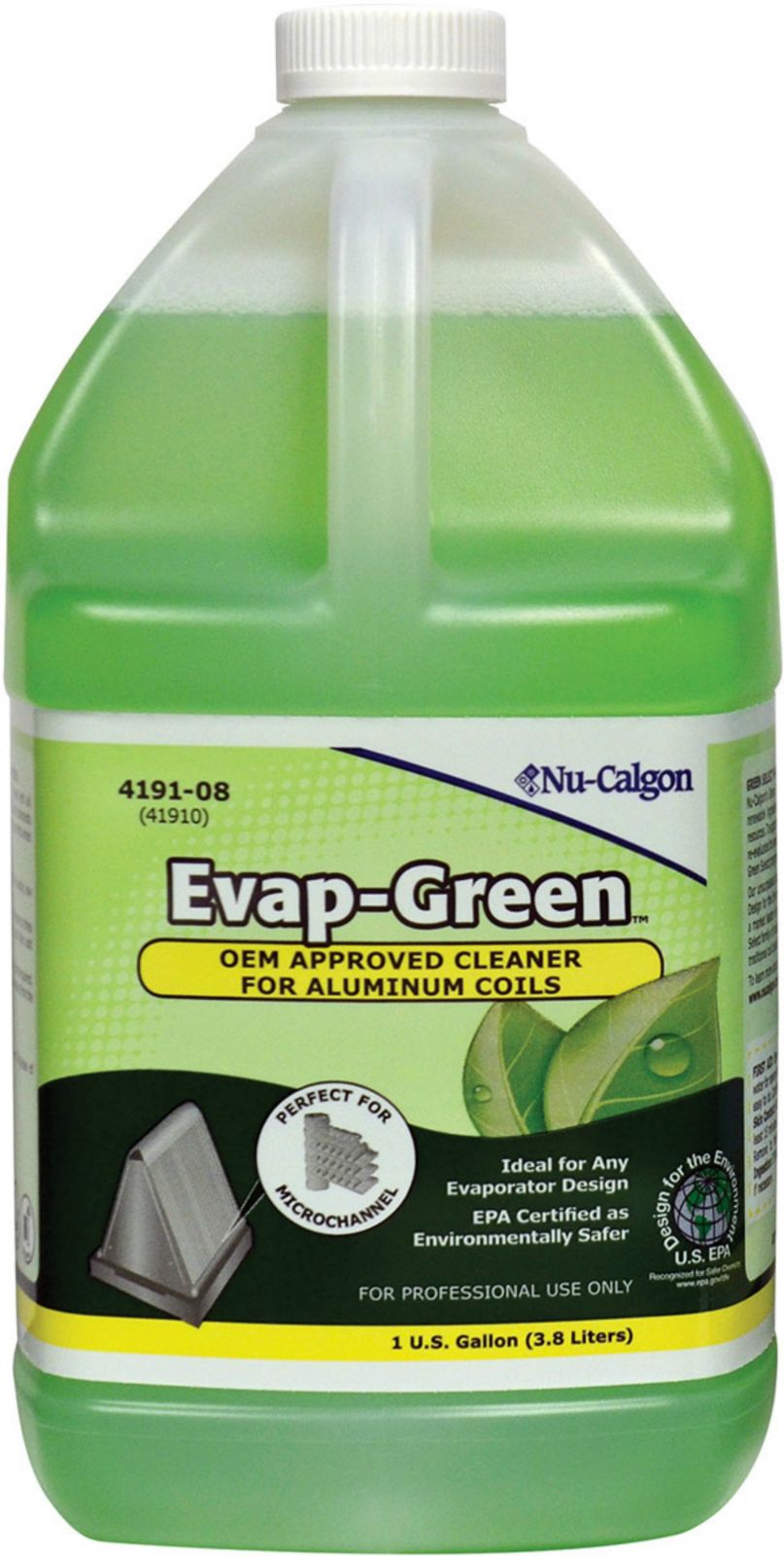 Nu-Calgon Evap-Green Evaporator Coil Cleaner Concentrate Non-Rinse One Gallon