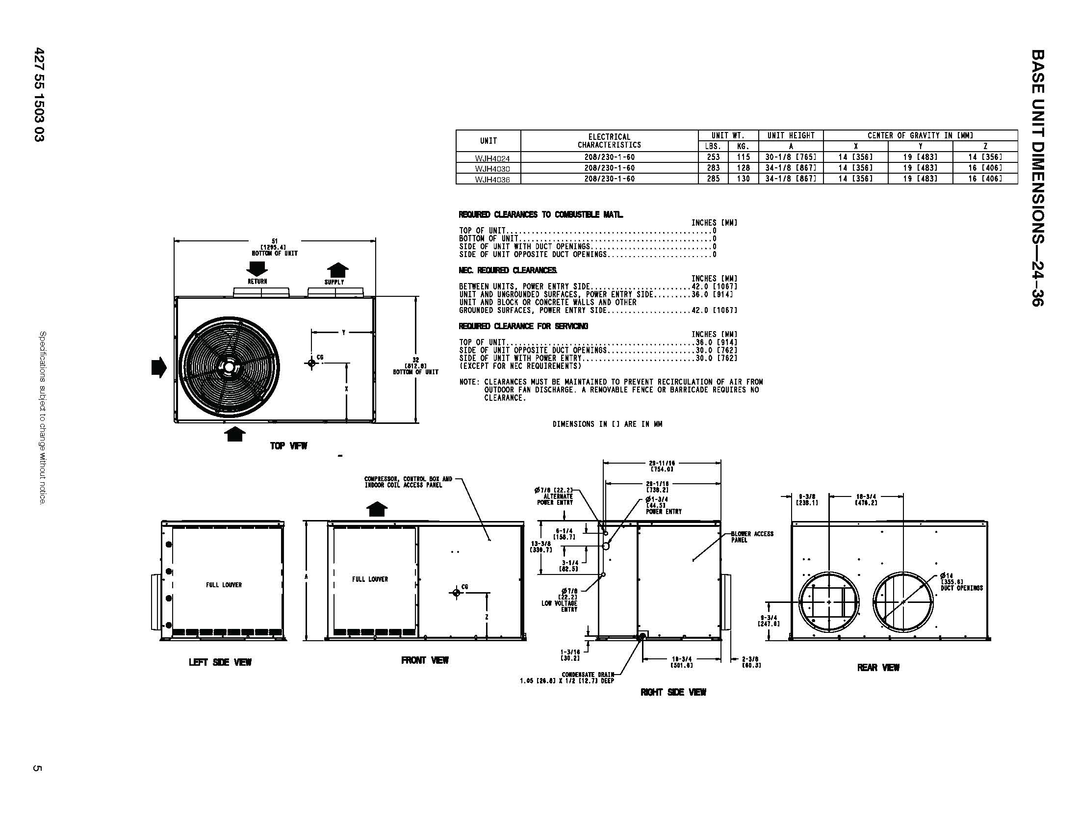 Grandaire 2.5 Ton 14 SEER Heat Pump Package Unit WJH430000KTP0A Mini Split System BudgetHeating.com